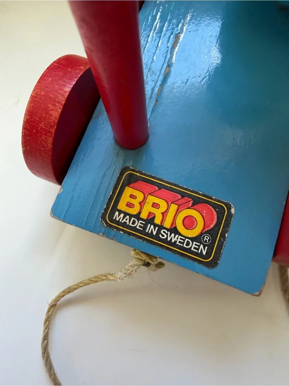 BRIO Spool Wagon, Vintage Pull Toy